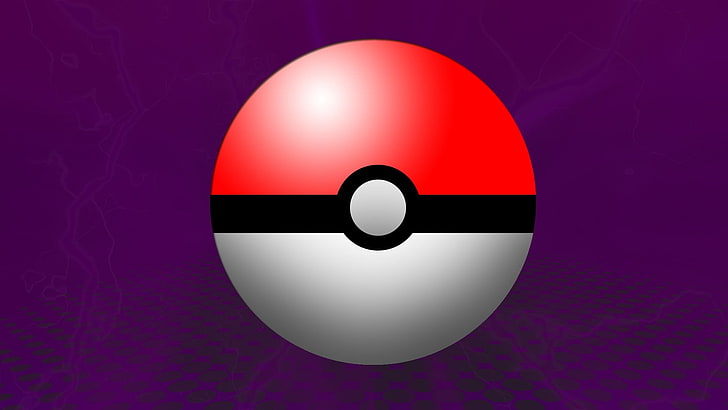 weiße und schwarze Wanddekoration, Pokémon, Pokéballs, HD-Hintergrundbild