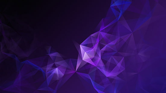 geometría, polígono, púrpura, violeta, oscuro, transparencia, translucidez, Fondo de pantalla HD HD wallpaper