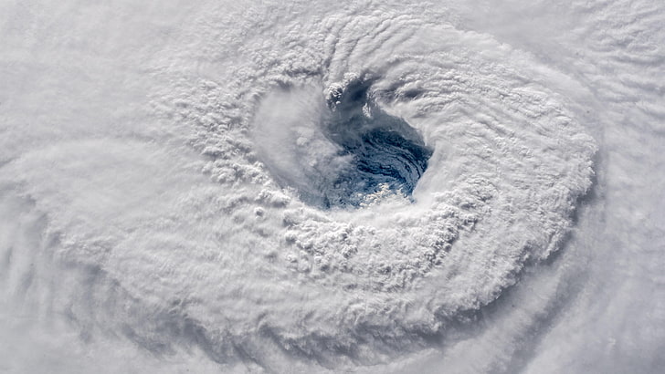 Hurrikan, Florenz, Internationale Raumstation, NASA, Extremwetter, Atlantik, Wolke, Sturm, Taifun, Phänomen, Satellit, Eyewall, Wissenschaft, HD-Hintergrundbild