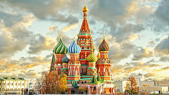 Catedral de San Basilio Moscúrusia, Fondo de pantalla HD HD wallpaper