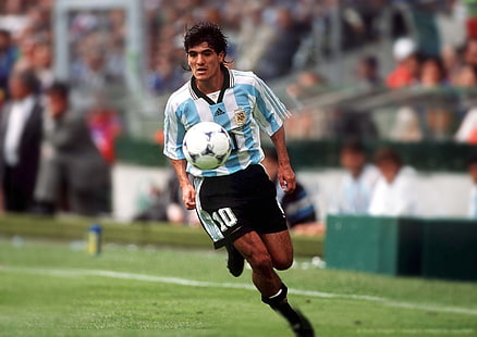 Ariel Ortega, River Plate, Argentina, fútbol, ​​deporte, deportes, balón de fútbol, Fondo de pantalla HD HD wallpaper
