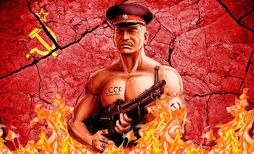  Machine gun, USSR, Joseph Stalin, Cap, The Leader Of Communism, HD wallpaper HD wallpaper