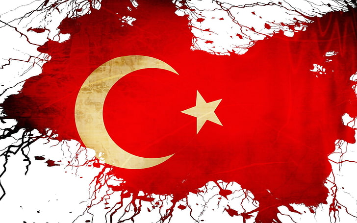 Flaggor, Turkiets flagga, HD tapet