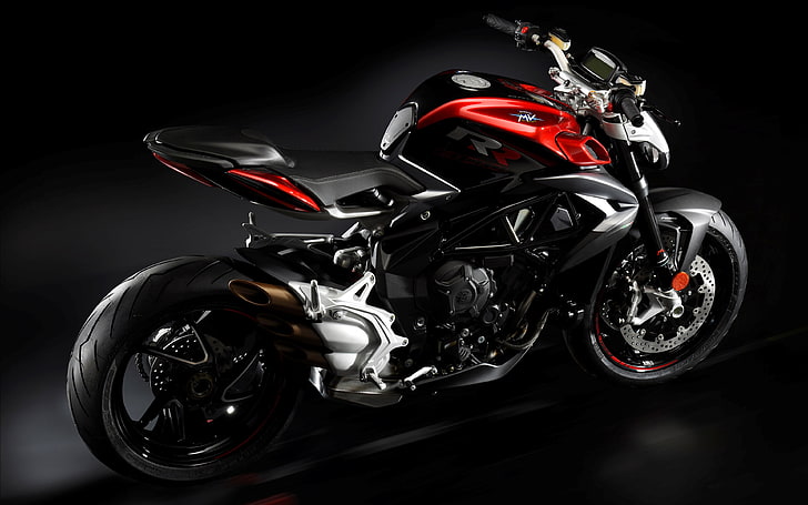 MV Agusta Brutale 800 RR, bicicleta deportiva negra y roja, motocicletas, MV Augusta, mv agusta, Fondo de pantalla HD