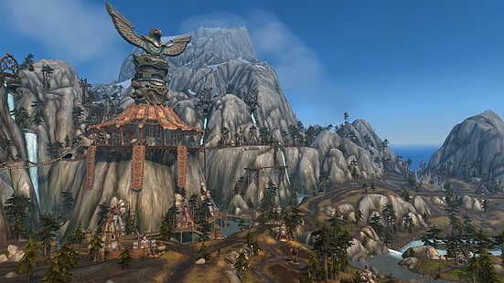 World of Warcraft, haute montagne, Légion, Fond d'écran HD HD wallpaper