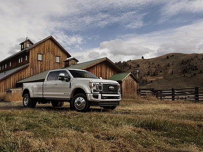 Ford, Ford F-450, Voiture, Ford F-450 Super Duty, Pick-up, Silver Car, Véhicule, Fond d'écran HD HD wallpaper