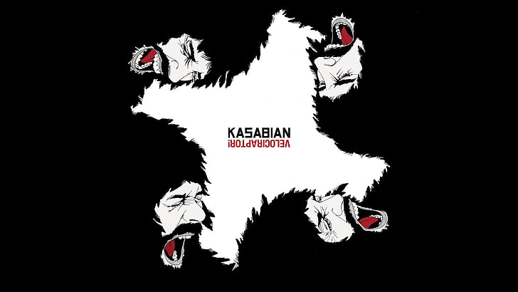 Kasabian Velociraptor tapet, Kasabian, psykedelisk rock, indierock, rockmusik, musik, HD tapet