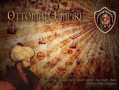 Turkiet, Turkiet, Fatih Sultan Mehmet (II. Mehmet), ottomanska, ottomanska riket, flagga, HD tapet HD wallpaper