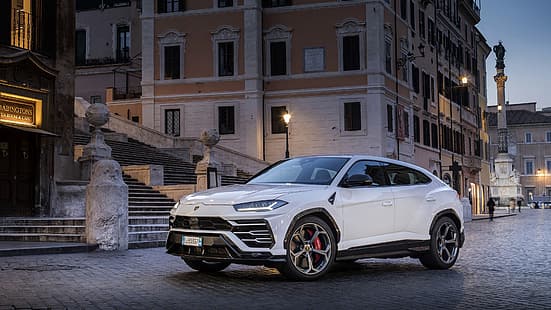 Lamborghini, Rzym, Urus, lamborghini urus 2019 rzym, Tapety HD HD wallpaper