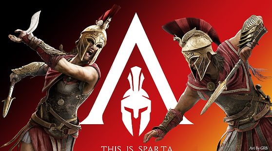 Assassins Creed Odyssey, Alexios, Kassandra, Games, Assassin's Creed, Sparta, Odyssey, videogame, AssassinsCreed, 2018, kassandra, thisissparta, alexios, HD wallpaper HD wallpaper