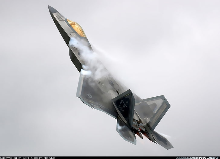 Força Aérea dos EUA, Lockheed Martin F-22 Raptor, aviões de guerra, HD papel de parede