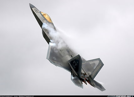 ВВС США, Lockheed Martin F-22 Raptor, военные самолеты, HD обои HD wallpaper