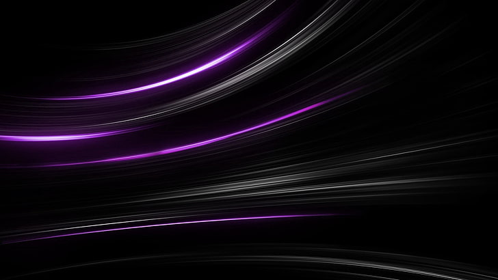 pink and white time lapse digital wallpaper, purple, gray, simple, lines, shapes, abstract, digital art, black background, black, HD wallpaper