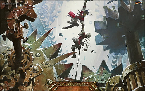 Gamer, Magic: The Gathering, fantasy art, gears, HD wallpaper HD wallpaper