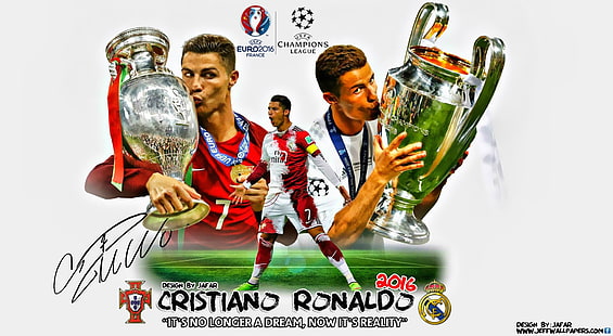 CRISTIANO RONALDO 2016, Cristiano Ronaldo-Tapete, Sport, Fußball, wirkliches Madrid, Cristiano Ronaldo, Meisterliga, Portugal, Euro 2016, HD-Hintergrundbild HD wallpaper