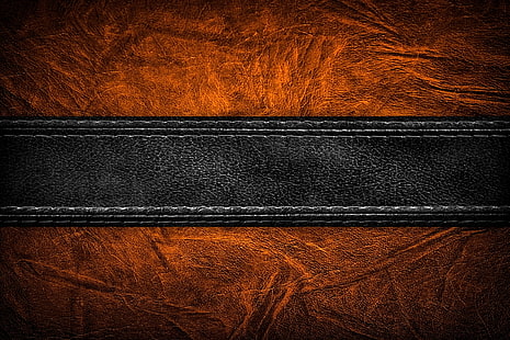 Schwarzer Ledergürtel, Leder, Textur, Hintergrund, HD-Hintergrundbild HD wallpaper