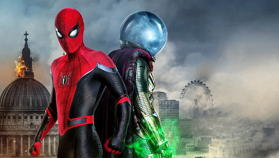 Spider-Man, Spider-Man: Weit weg von zu Hause, Mysterio (Marvel-Comics), HD-Hintergrundbild HD wallpaper