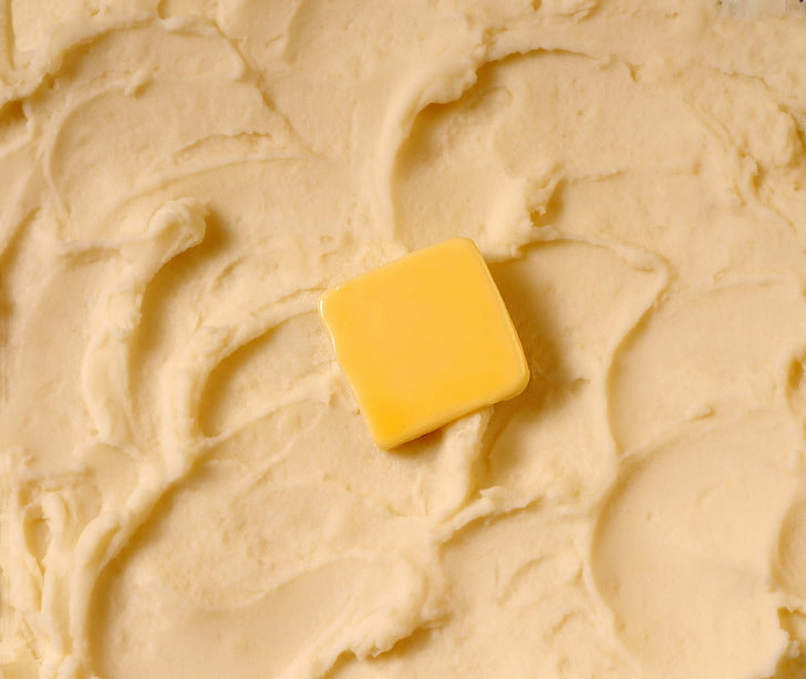 yellow cheese, butter, cream, background, HD wallpaper