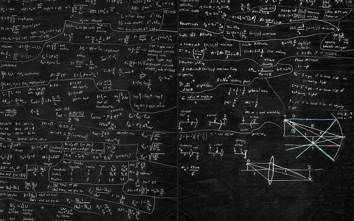 математическа формула, научна фантастика, математика, физика, HD тапет