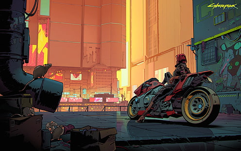  artwork, Cyberpunk 2077, Akira, HD wallpaper HD wallpaper
