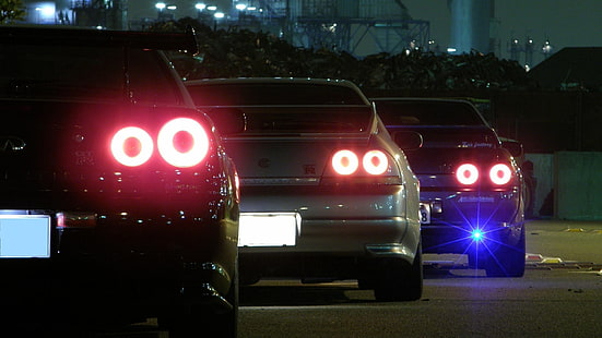 Nissan, 1920x1080, R33, Skyline, R32, JDM, Tuning, GTR, Rückansicht, Autos, Fahrzeuge, HD-Hintergrundbild HD wallpaper