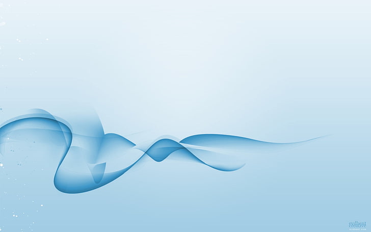 blaue Wellenvektorkunst, Zusammenfassung, Formen, Minimalismus, blauer Hintergrund, digitale Kunst, HD-Hintergrundbild
