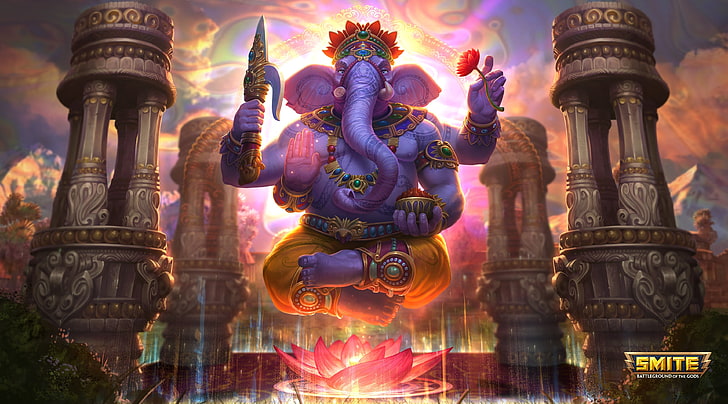 Ganesha God of Success Smite Video Game, Games, Other Games, success, Ganesha, smite, HD тапет