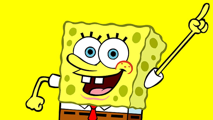 Spongebob, Cartoon, Yellow, Small, spongebob, cartoon, yellow, small, HD wallpaper