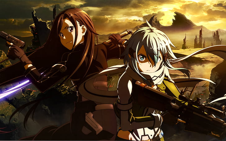 Sword Art Online, Shinon (Kirigaya Kazuto, Gun Gale Online), HD papel de parede