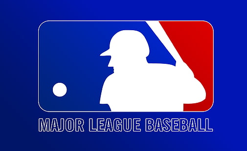 دوري البيسبول الرئيسي (MLB) ، شعار MLB ، الرياضة ، البيسبول ، الدوري ، الرائد ، (MLB)، خلفية HD HD wallpaper