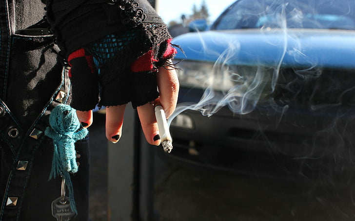 cars, cigarettes, hands, key, smoke, smoking, voodoo, HD wallpaper