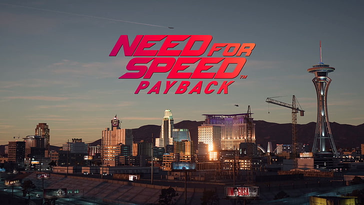 Need for Speed, need for speed payback, games art, 4Gamers, game logo, Need for Speed: Payback, landscape, screen shot, HD wallpaper