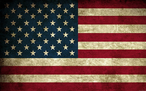 Bandiera vintage USA, bandiera stati uniti, stati uniti, mondo, bandiera, stati, america, unito, Sfondo HD HD wallpaper