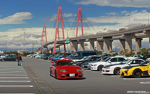 Toyota Supra Parking HD, автомобили, тойота, супра, парковка, много, HD обои HD wallpaper