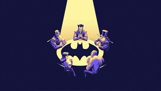باتمان باتمان سلسلة الرسوم المتحركة جوكر وجهين اللبلاب السام القاتل التمساح، خلفية HD HD wallpaper