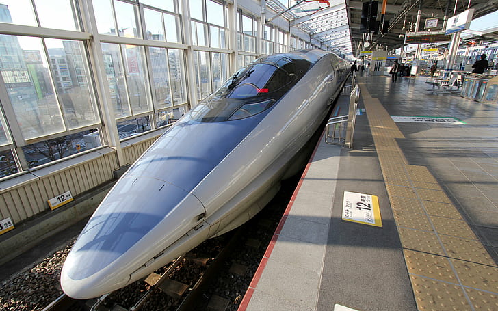 مركبات ، قطار ، اليابان ، شينكانسن، خلفية HD