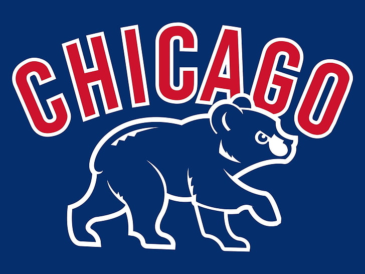 Chicago Cubs, cubs, logo, Major League Baseball, HD tapet