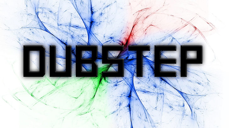 white background with dubstep text overlay, dubstep, music, typography, HD wallpaper