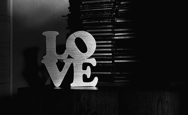 Aşk Siyah Beyaz, gri AŞK bağımsız dekor, Siyah ve Beyaz, Aşk, Beyaz, Siyah, HD masaüstü duvar kağıdı