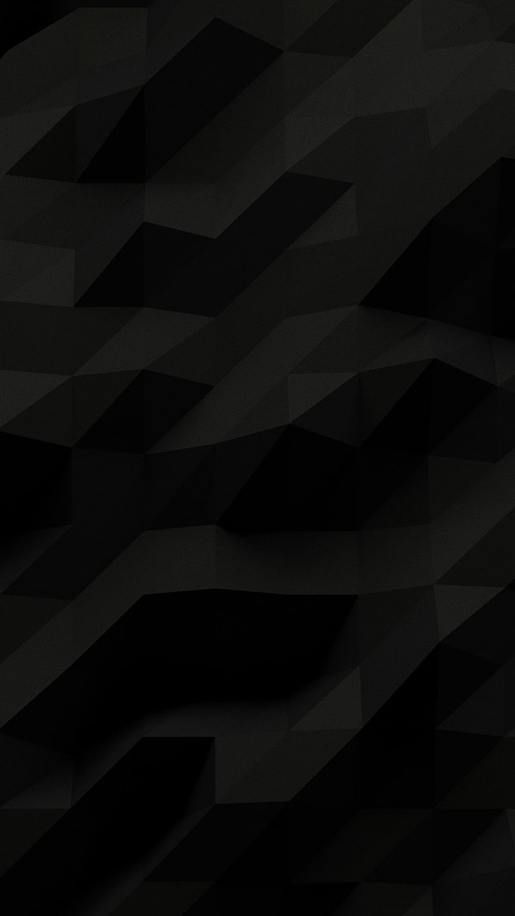 carta da parati geometrica nera, astratta, perno, Sfondo HD, sfondo telefono
