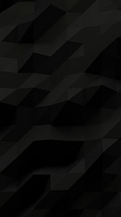 黒の幾何学的な壁紙、抽象、ピボット、 HDデスクトップの壁紙 HD wallpaper
