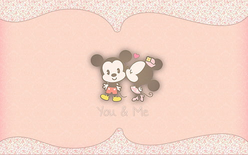 miłość, Myszka Miki, Myszka Minnie, grafika, Tapety HD HD wallpaper