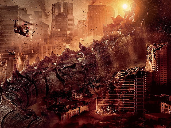 فيلم Godzilla Tells Of A Large Tail ، ورق جدران Godzilla ، أفلام ، أفلام هوليوود ، هوليوود ، 2014، خلفية HD