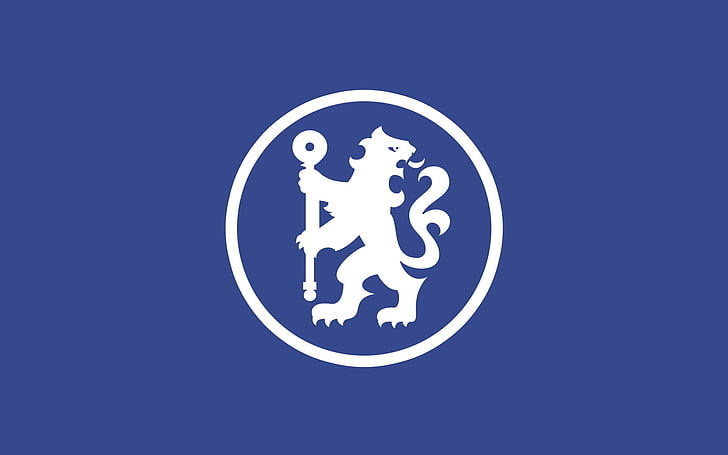 logo animale bianco, Chelsea FC, Sfondo HD