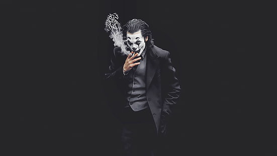 Joker, Joker (2019 Movie), smoke, HD wallpaper HD wallpaper