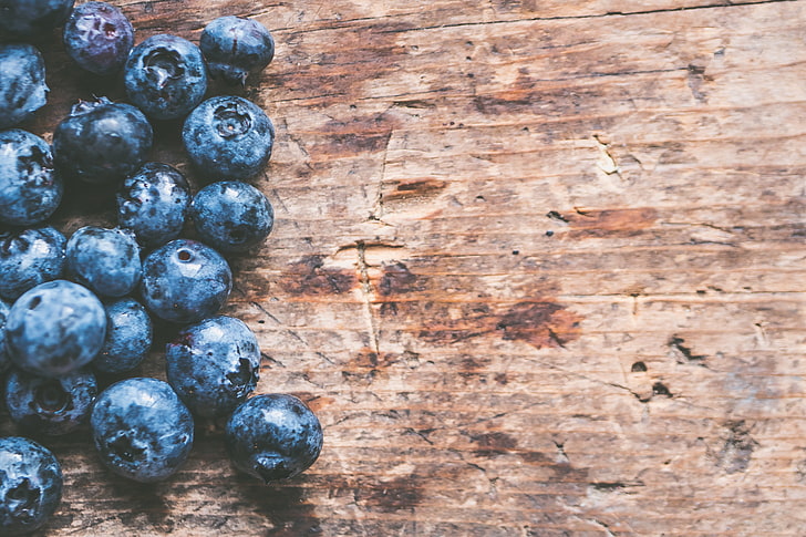 abstrak, Backgound, blueberry, closeup, makanan, Segar, buah, meja, Wallpaper HD