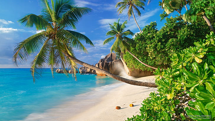 La Digue Island, Seychelles, Islas, Fondo de pantalla HD