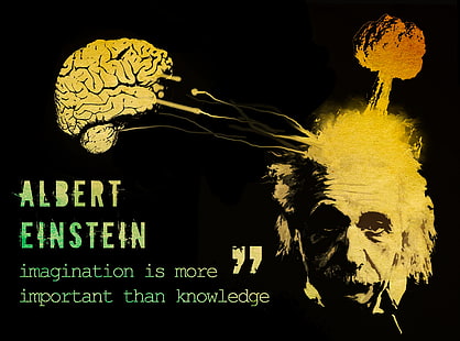 Einstein Saying, Albert Einstein foto con cita, Artística, Tipografía, Einstein, Saying, Fondo de pantalla HD HD wallpaper