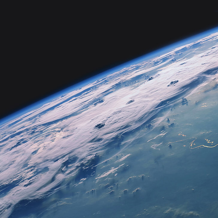 blau-weiße Blumenmatratze, Apple Inc., Galaxie, Erde, Falle Praktisch, Weltraum, HD-Hintergrundbild