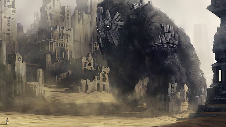 artwork, Shadow of the Colossus, HD wallpaper